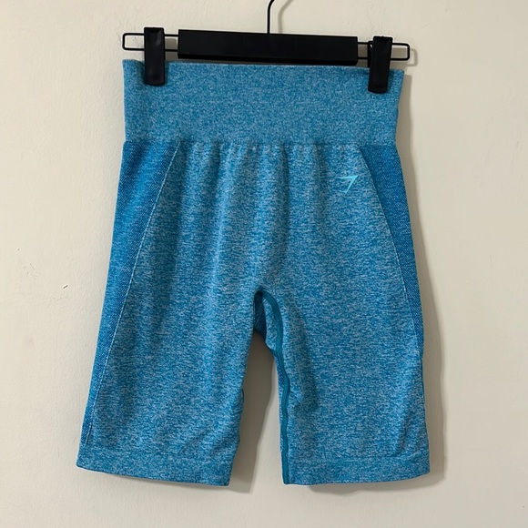 Gymshark Flex Cycling Bike Shorts Blue Size Medium - Picture 3 of 10